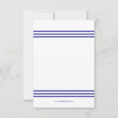 Nautical Seashell - 3x5 Bridal Dusche Einladung (Rückseite)