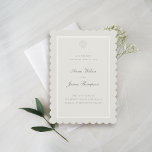 Nautical Seashell Classic Coastal Ecru Wedding Save The Date<br><div class="desc">Eine dreifache Hochzeit mit Imitaten rettet das einfache, aber raffinierte, zeitlose und elegante Datteldesign und schmückt dieses traditionelle Hochzeitsgeschenk mit einem nautischen Thema. Eine kleine Muschel mit Imitaten ist der stilisierte Stand-in für ein Wappen. Das Farbschema wird aus verschiedenen Goldtönen gezeichnet und verleiht ihm eine gedämpfte Farbpalette. Bitte beachten Sie,...</div>