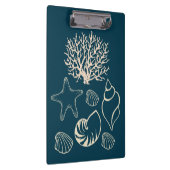 Nautical Seashell Clipboard Klemmbrett (Rechts)
