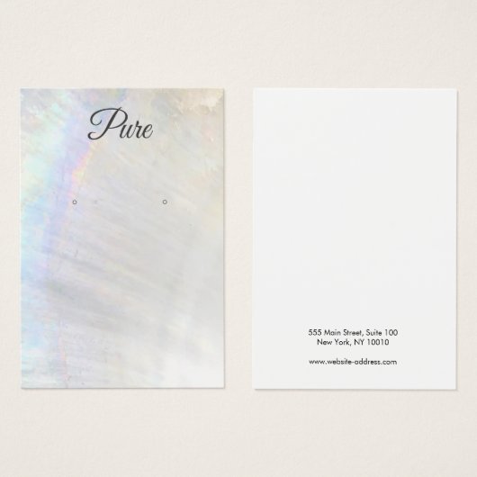 Nautical Seashell Earring Display Holder (Vorne & Hinten)