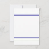 Nautical Seashell - Einladung zur Hochzeit 3x5 (Rückseite)