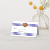 Nautical Seashell - Escort-Karte Platzkarte (Vorderseite)