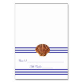 Nautical Seashell - Escort-Karte Tischnummer (Vorderseite)