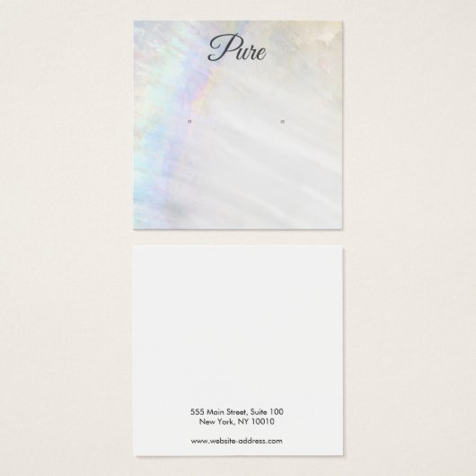 Nautical Seashell Stud Earring Display Holder (Vorne & Hinten)