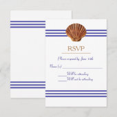 Nautical Seashell - UAWG RSVP Karte (Vorne/Hinten)