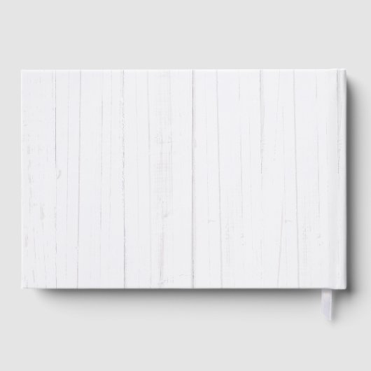 Nautical Seashell Zuhause | Küstenwald Gästebuch (Rückseite)