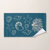 Nautical Seashells Bath Towel Set (Handtuch)