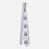 Nautical Seashells Custom Necktie Krawatte (Rückseite)