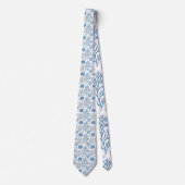 Nautical Seashells Custom Necktie Krawatte (Vorderseite)