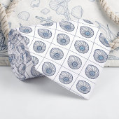 Nautical Seashells Custom Necktie Krawatte