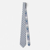 Nautical Seashells Custom Necktie Krawatte (Vorderseite)