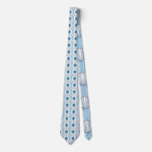 Nautical Seashells Custom Necktie Krawatte (Vorderseite)