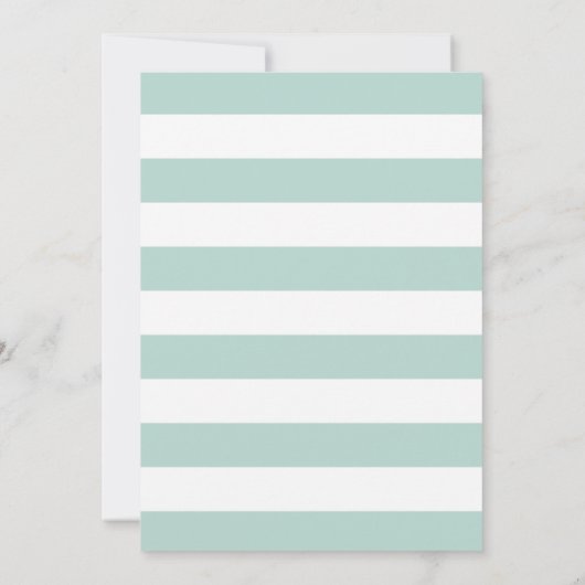 Nautical Seepferd Hochzeitseinladung Einladung (Rückseite)