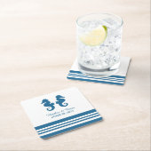 Nautical Seepferd Wedding Paper Untersetzer (Vor Ort)