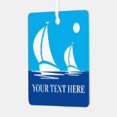 Nautical Segelboot Weihnachtsschmuck (Vorderseite links)