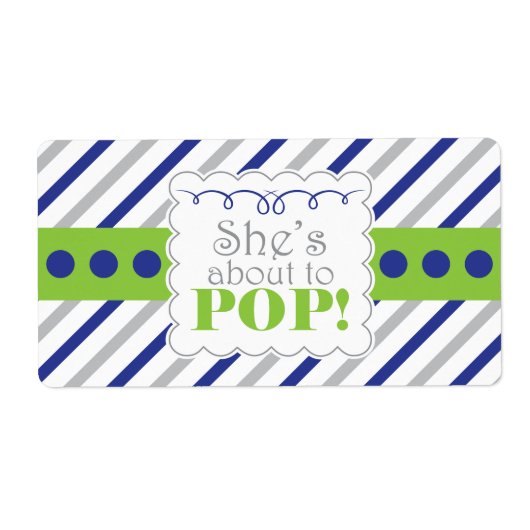 Nautical She ist dabei, Wasserflaschen-Labels POP (Vorne)