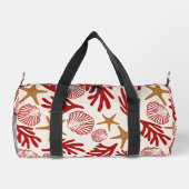 Nautical Shell Print Gym & Travel Bag Duffle Bag (Rückseite)