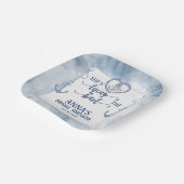 Nautical Shes Tying the Knot Bridal Shower Elegant Pappteller (Gewinkelt)