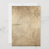 Nautical Ship Adventure erwartet Dreamy Baby Showe Einladung (Rückseite)