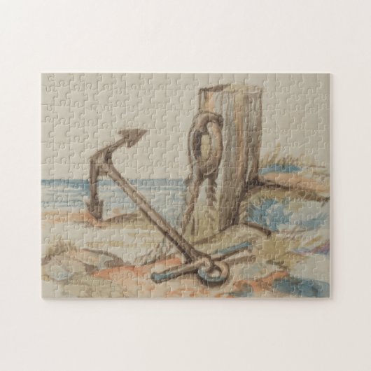 Nautical Ship Anchor am Boden-Scene-Puzzle Puzzle (Horizontal)