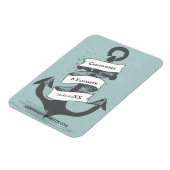 Nautical Ship Boat Anchor Wedding Save The Date Magnet (Linke Seite)