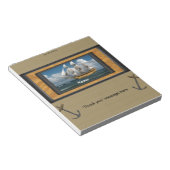 Nautical Ship Candy Bar Wrapper Gastgeschenk Notizblock (angewinkelt)