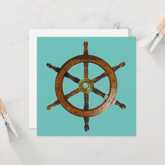 Nautical Ship Helm Vielen Dank
