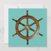 Nautical Ship Helm Vielen Dank (Vorderseite)