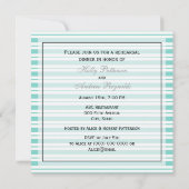 Nautical Ship Lt Blu Wht Stripe #2 S Probe Din Einladung (Rückseite)