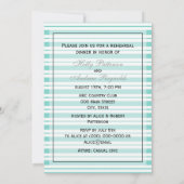 Nautical Ship Lt Blu Wht Stripe #2 V Probe Din Einladung (Rückseite)