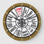 Nautical Ship Telegraph Große Wanduhr (Vorderseite)