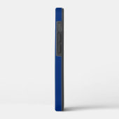 Nautical Ships Wheel Blue+White (personalisieren) Case-Mate iPhone Hülle (Rückseite / Links)