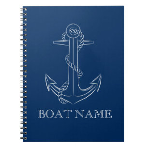 Nautical Spirit Anker Navy Blau Notizblock
