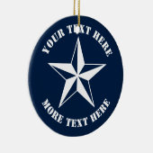 Nautical star custom Christmas ornament for sailor (Rechts)