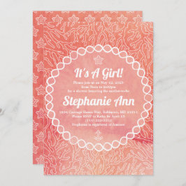 Nautical Starfish Baby Baby Dusche Einladung