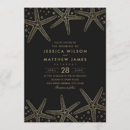 Nautical Starfish Destination Beach Hochzeit Einladung