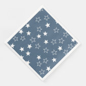 Nautical Stars Muster Kinderdusche Einladung Serviette (Ecke)