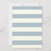 Nautical Steel Blue Wedding Einladung (Rückseite)