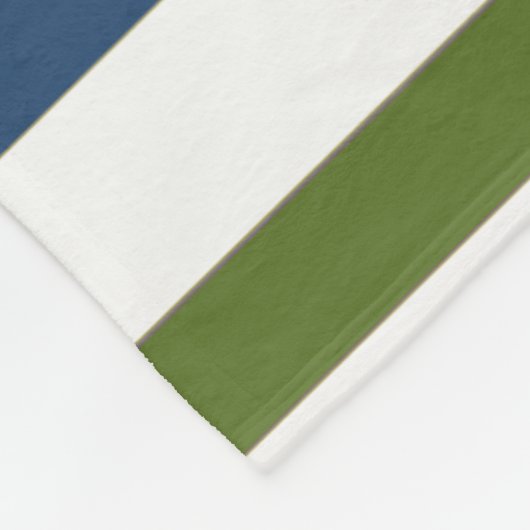 Nautical Stripe Fleece Blanket (Ecke)