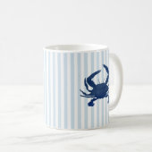 Nautical Stripe Muster Kaffeetasse (VorderseiteRechts)