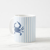 Nautical Stripe Muster Kaffeetasse (Vorderseite Links)