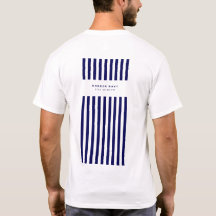 Nautical Stripe Navy Blue Trendy Stilvoll 9 Streif