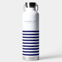 Nautical Stripe Navy Blue Trendy Stilvoll 9 Streif