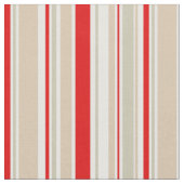 Nautical Stripe Red White Gray Beige Muster Stoff (Nahaufnahme)