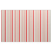 Nautical Stripe Red White Gray Beige Muster Stoff (Fat Quarter (45,7 x 55,9 cm))