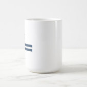 Nautical Stripe Sailboat Kaffeetasse (Mittel)