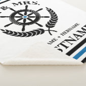 Nautical Striped Custom Mr. und Mrs. Sherpadecke (3/4)