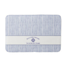  Nautical Striped Monogram Boat Name Design