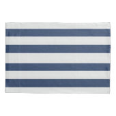 Nautical Striped Weave Monogram Navy White ID1248 Kissenbezug (Rückseite)