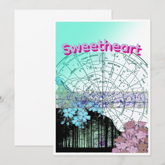 Nautical Style Card Einladung (Vorne/Hinten)